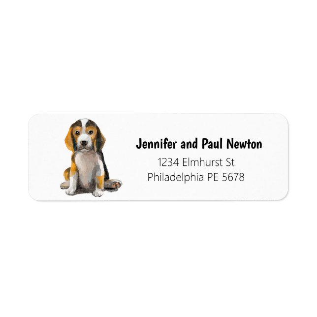 little beagle return address label (Front)