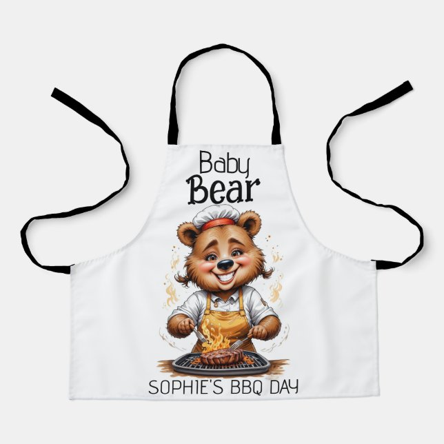 Little Bear Chef Barbecue Day Apron (Front)