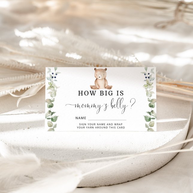 Little bear eucalyptus how big is mommy's belly enclosure card (Creator Uploaded)