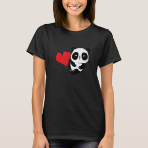 Little Bear Panda Heart Cute Animal For Men Women T-Shirt