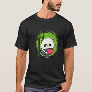Little Bear Panda Heart Cute Animal For Men Women T-Shirt
