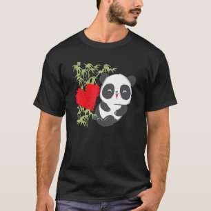 Little Bear Panda Heart Cute Animal  For Men Women T-Shirt