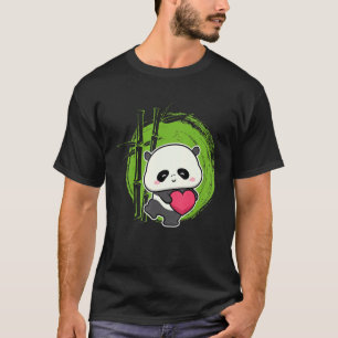 Little Bear Panda Heart Cute Animal  For Men Women T-Shirt
