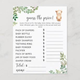 Little bear Price Guess game
