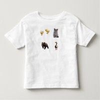 Little Bear Toddler T-Shirt, Cute Animal Friends