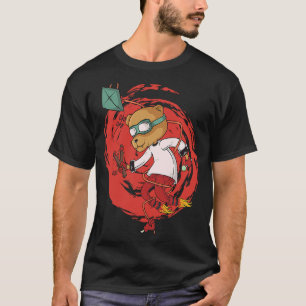 Little Bear With Slingshot Rowdy Children T-Shirt
