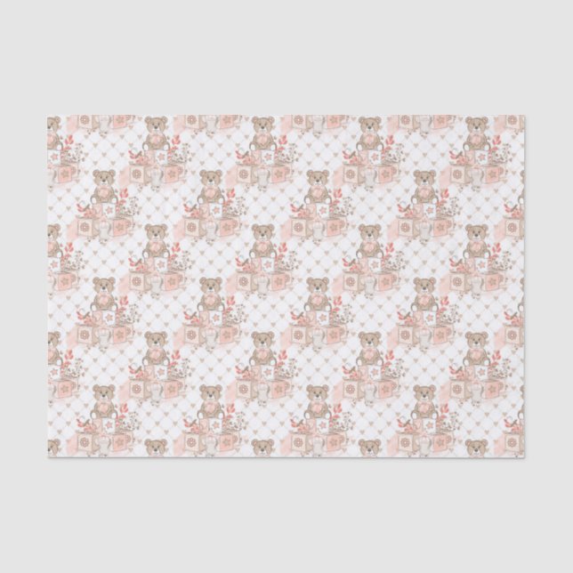 Little Bears For Girls Tissue Paper (Front)