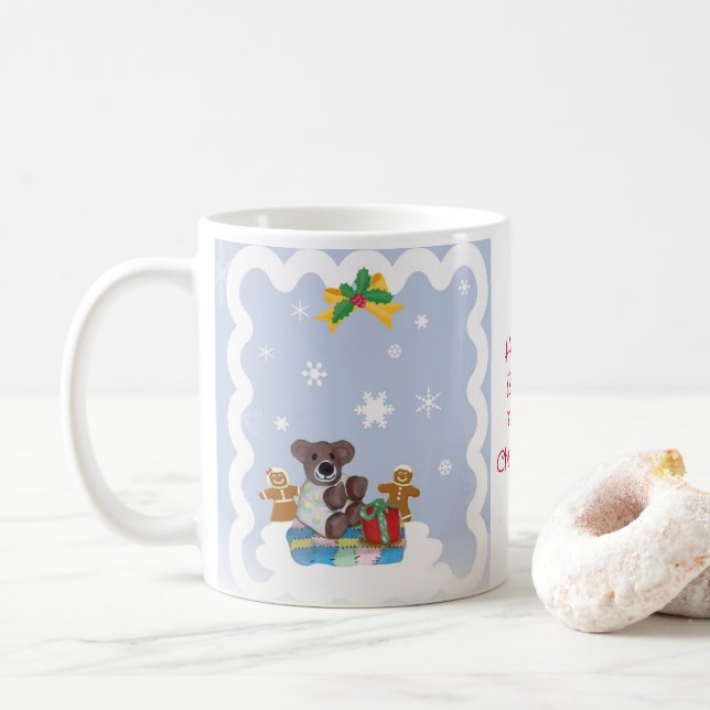 Little Beary Merry Christmas Mug (With Donut)