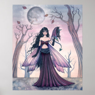 Little Beast Fairy with Dragon Poster 18 x 22