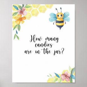 Little BEE devinez combien de bonbons Poster