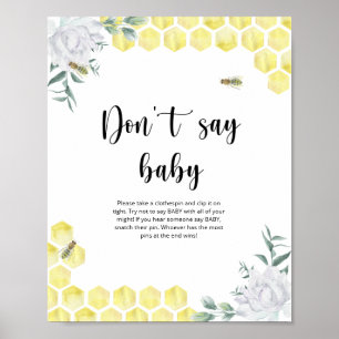 Little BEE Don't say baby Poster