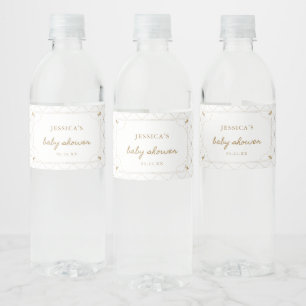 Little Bee Honey Baby Shower Favours Water Bottle Label