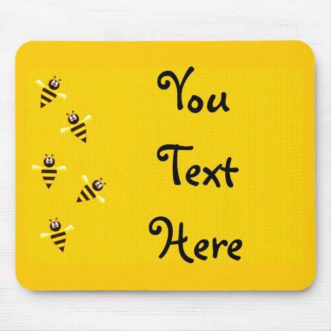 Little Bees Mouse Pad (Front)