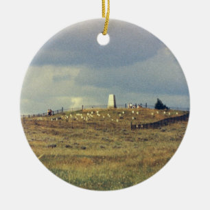 Little Bighorn Battlefield National Monument (phot Ceramic Ornament