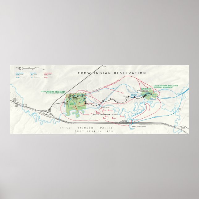 LIttle Bighorn Battlefield National Monument Poster (Front)
