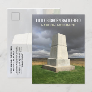 Little Bighorn Burial Monument Postcard