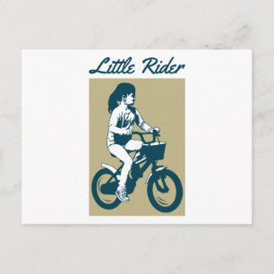 Little Bike Rider - Lovely Design Postcard