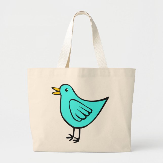 Little Bird 02 Large Tote Bag (Front)