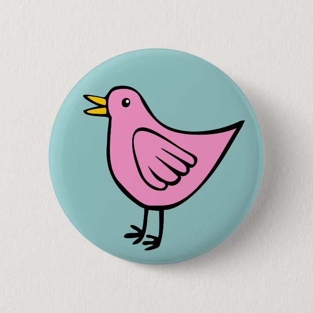 Little Bird 04 2 Inch Round Button (Front)