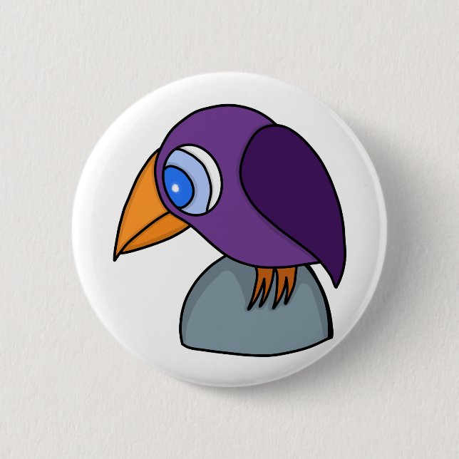 Little Bird 2 Inch Round Button (Front)