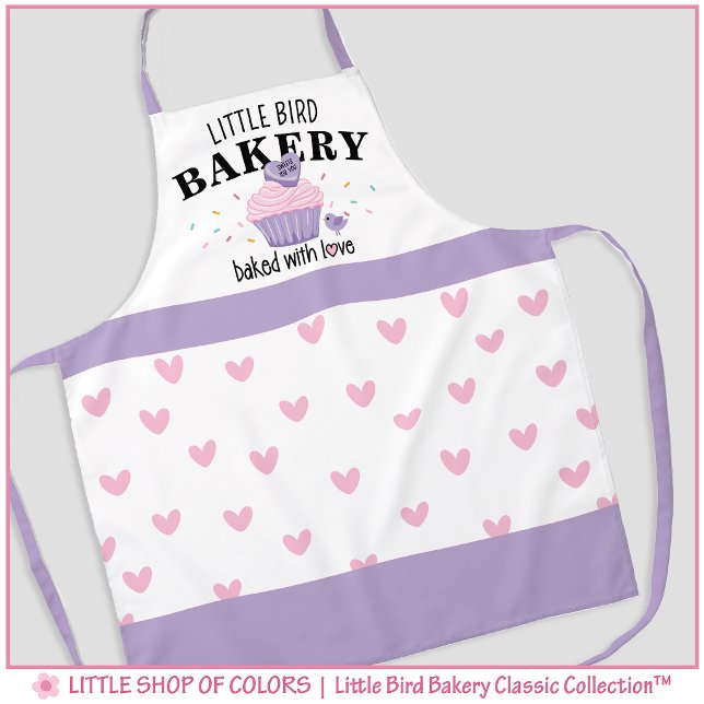 Little Bird Bakery Pink Cupcake  Apron (Creator Uploaded)
