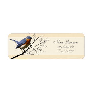Little Bird Blue, return address labels