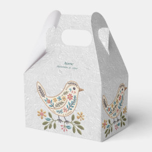 Little Bird Colourful Floral Favour Box