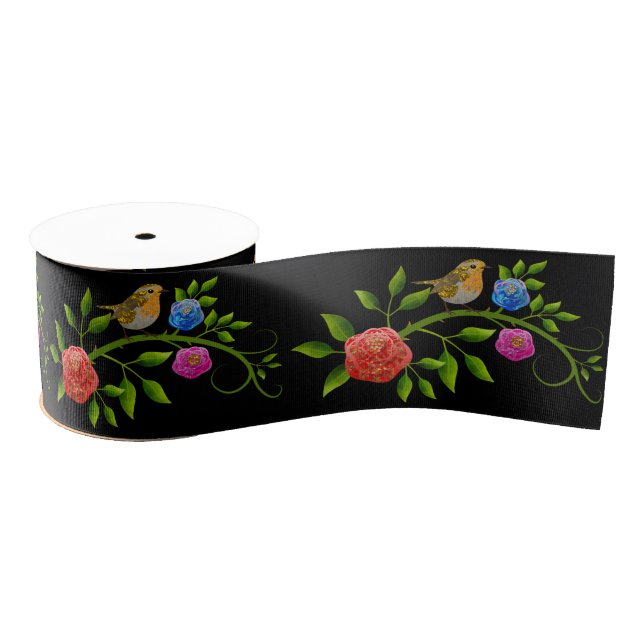 Little Bird Helper Spring Fever Grosgrain Ribbon (Spool)