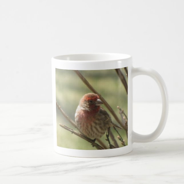 Little Bird on Canvas Coffee Mug (Right)