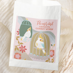Little Bird Rainbow Pink Candy Favour Bag