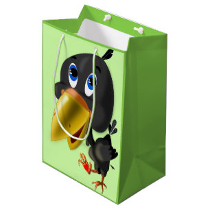 Little Bird with Heart Funny Gift Bag Customizable