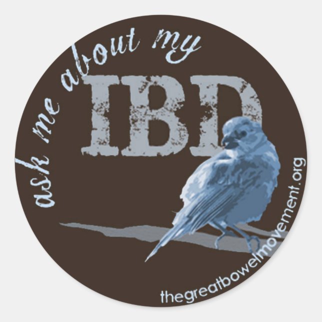 Little Birdie Asks About IBD Classic Round Sticker (Front)