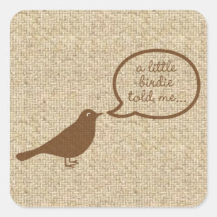 Little birdie m'a dit des autocollants de concepti