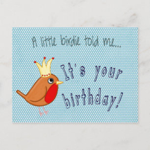 Little Birdie Told Me Postcard