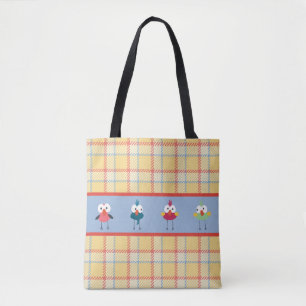 Little Birdies Custom All-Over-Print Tote Bag