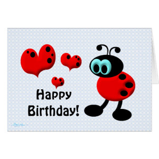 Ladybug Happy Birthday Cards, Ladybug Happy Birthday Greeting Cards ...