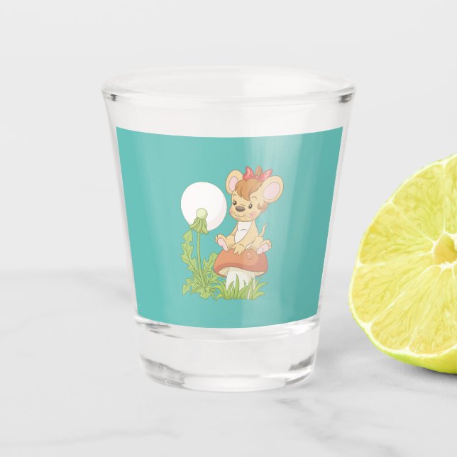 little bit rest shot glass (Front)
