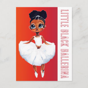 Little Black Ballerina Postcard