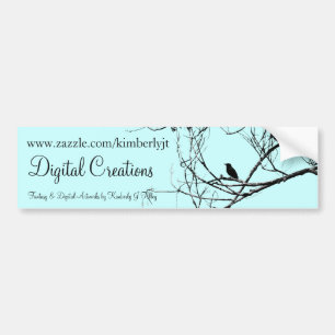 Little Black Bird Bumper Sticker