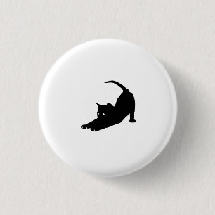 Little Black Cat  1 Inch Round Button