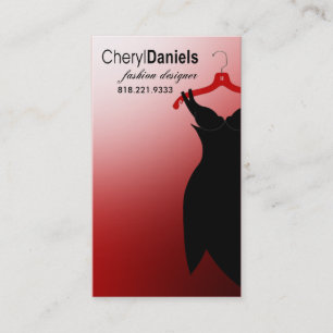 "Little Black Dress" Fashion Designer, Stylist Business Card