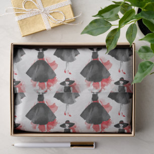 Little Black Dress Society Alcohol Ink Flow Fashio Tissue Paper