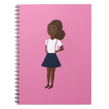 Little Black Girl Back to School Notebook