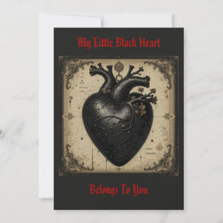'Little Black Heart' - Carte postale