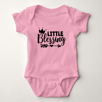 Little Blessing Pink Short Sleeve Baby Bodysuit