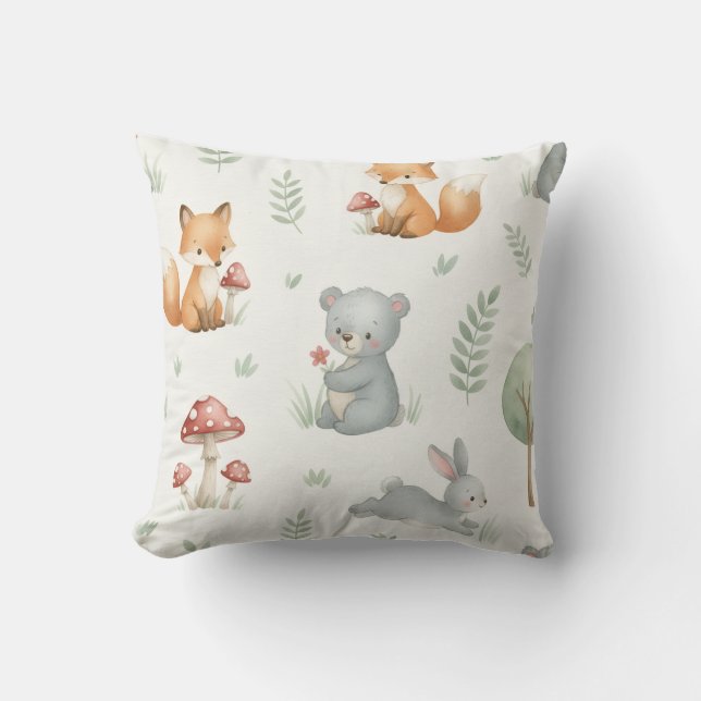 little bloom baby throw pillow (Front)