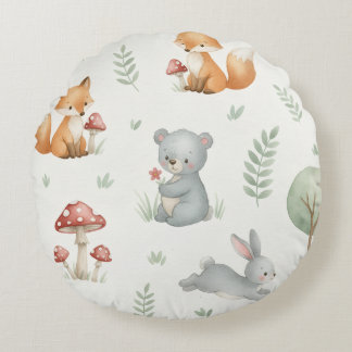 Little blossom baby round pillow
