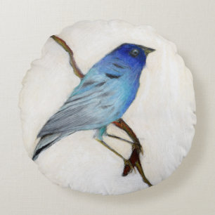 Little Blue 2012 Round Pillow