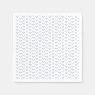 Little Blue Bow Baby Shower Boy Birthday Napkin