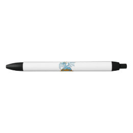 Little Blue Dragon Black Ink Pen